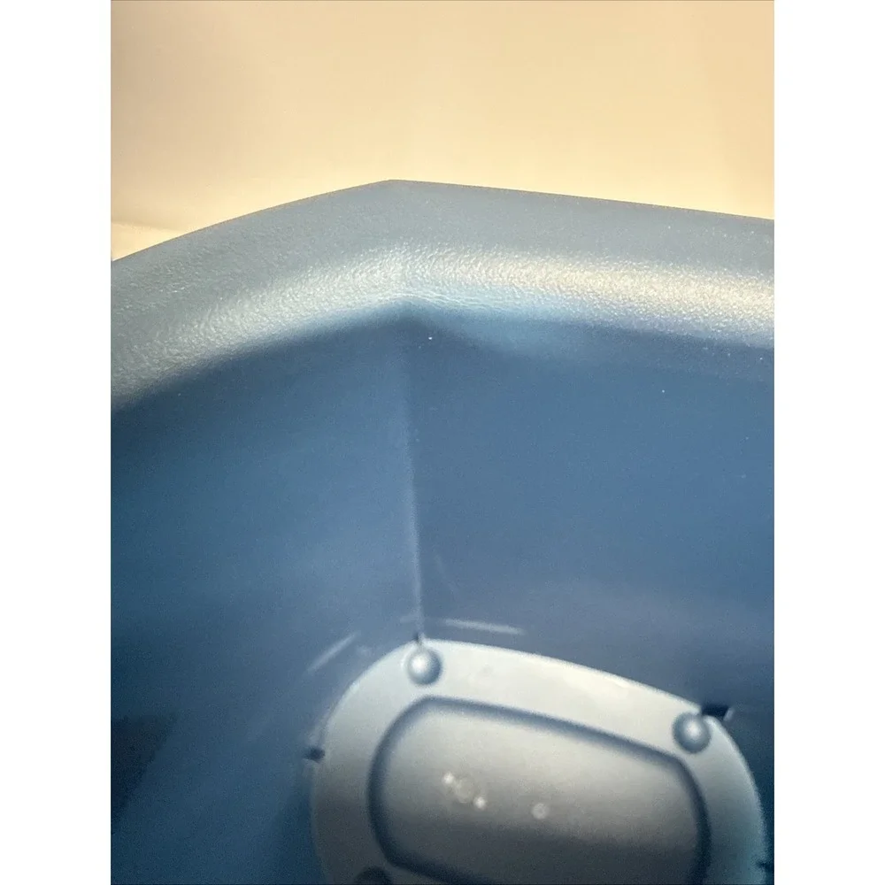 Vtg Sterilite Trash Can Wastebasket Plastic Two Blue 20‎ QT 19L Unused 1990s USA